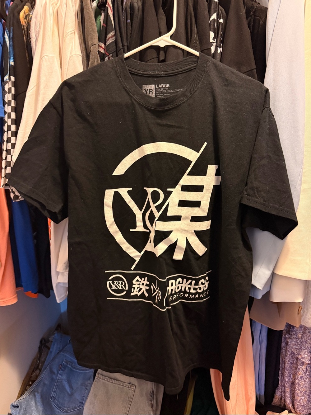 Young & Reckless Black Short-Sleeve Graphic Tee